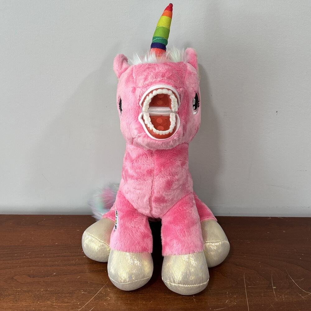 Unicorn Pink Plush Doll Dental Stuffed Animal Oral Health Presentation - Picture 2 of 10